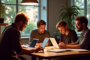 Group of entrepreneurs in a meeting